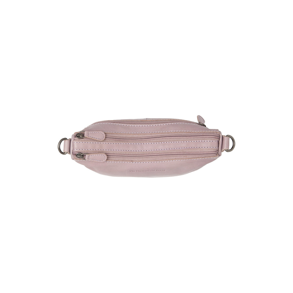 Leather Shoulder Bag Lavender Lilac Irving