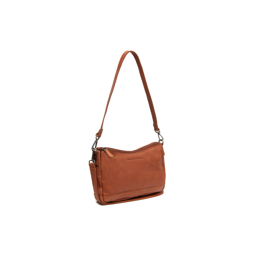 Leather Shoulder Bag Cognac Irving