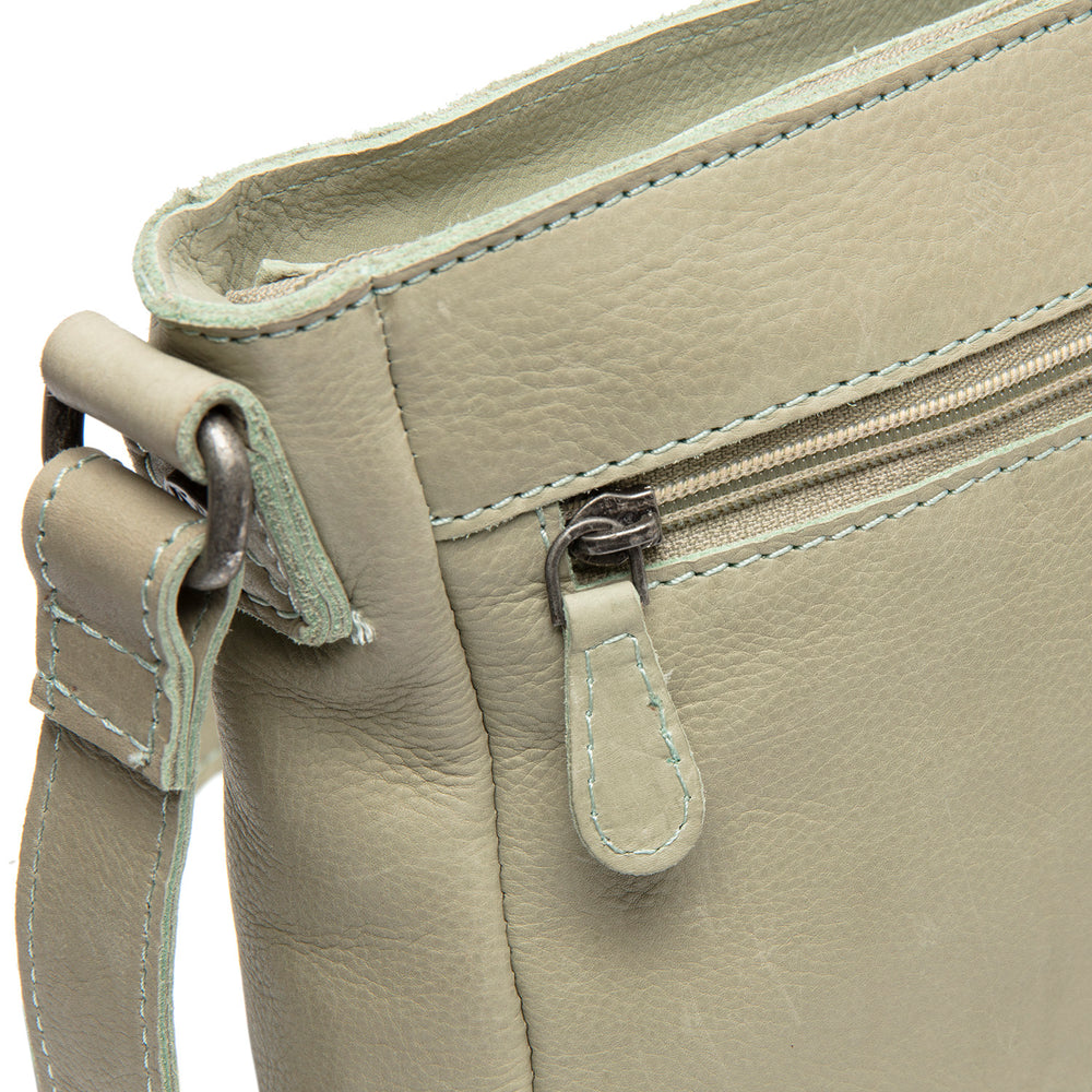 Leather Crossbody Bag Ocean Green Aston