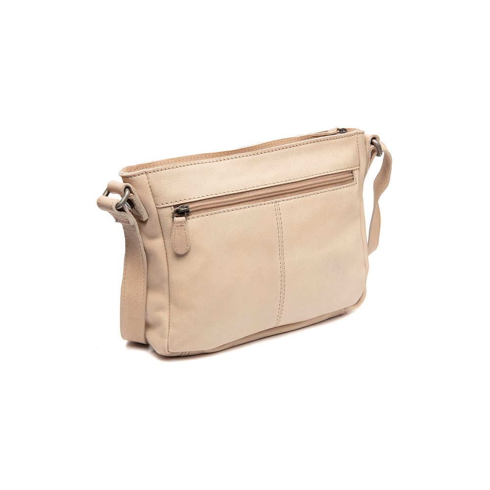 Leather Crossbody Bag Beige Aston