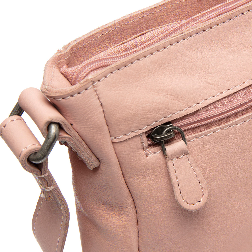 Leather Crossbody Bag Vintage Rose Aston