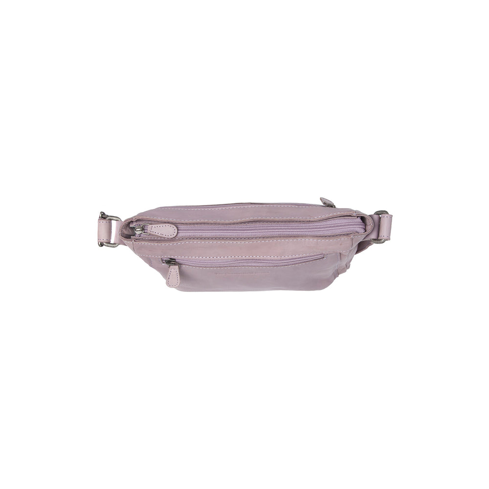 Leather Crossbody Bag Lavender Lilac Aston