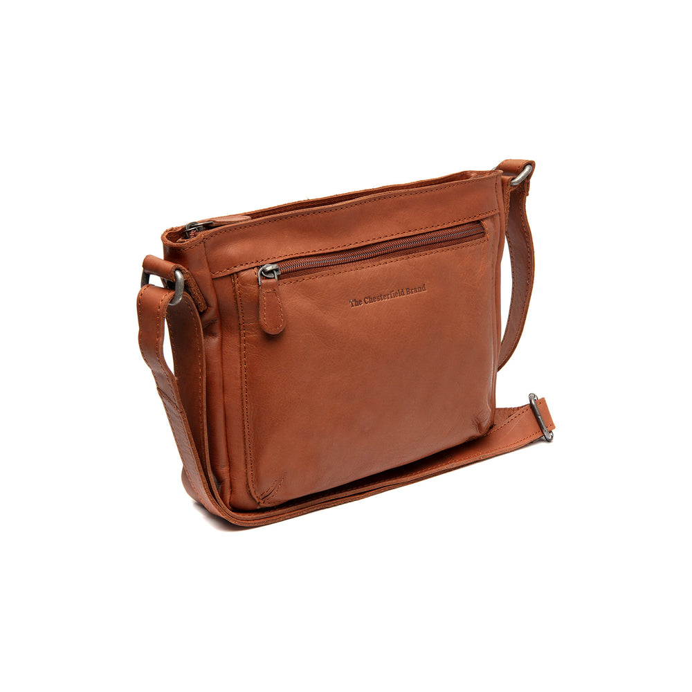 Leather Crossbody Bag Cognac Aston