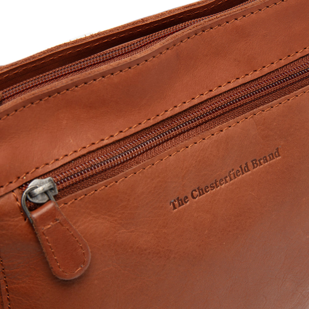 Leather Crossbody Bag Cognac Aston