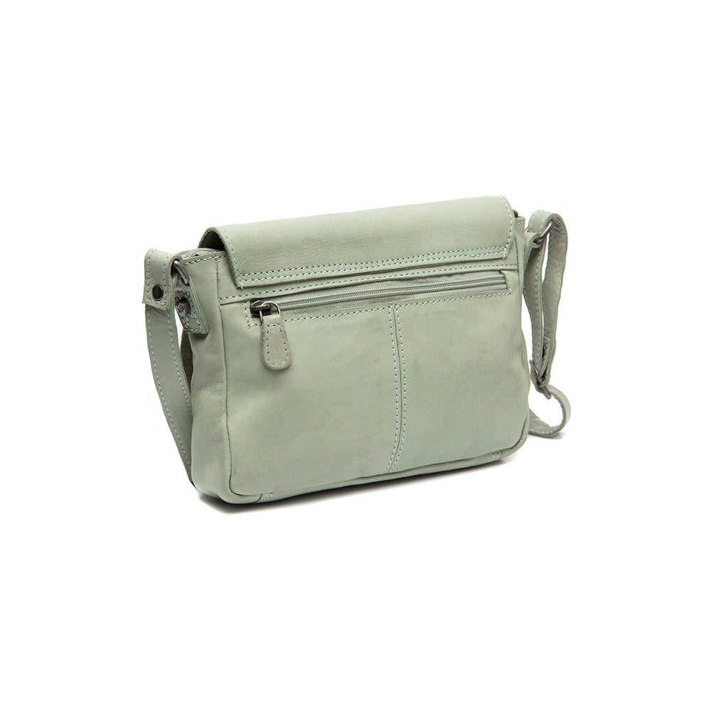 Leather Crossbody Bag Ocean Green Ann
