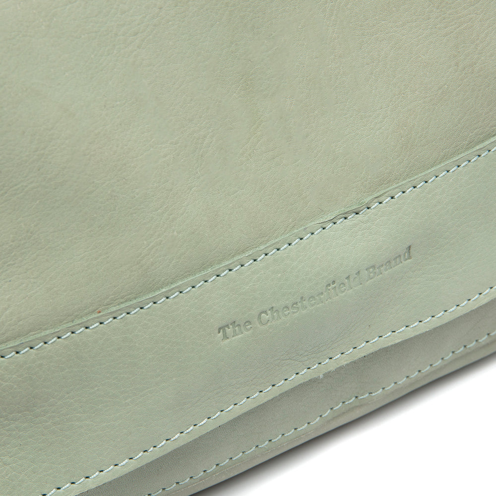 Leather Crossbody Bag Ocean Green Ann