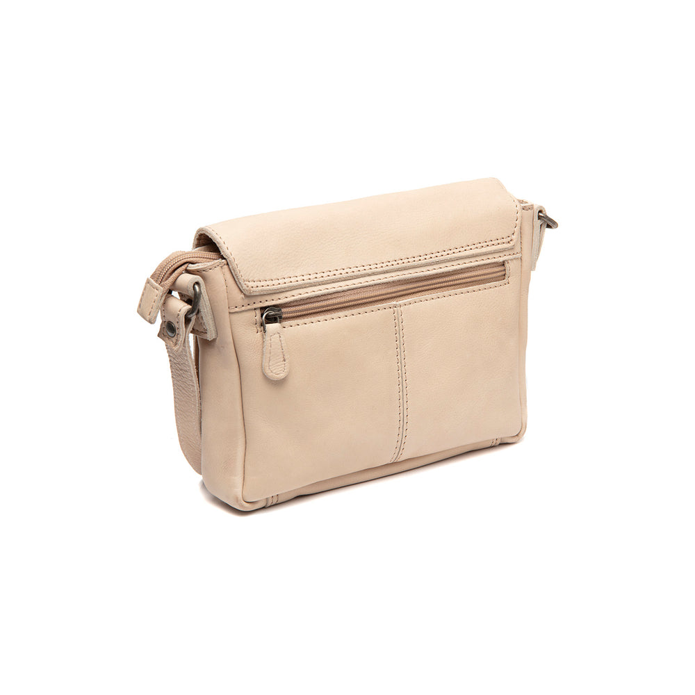 Leather Crossbody Bag Beige Ann