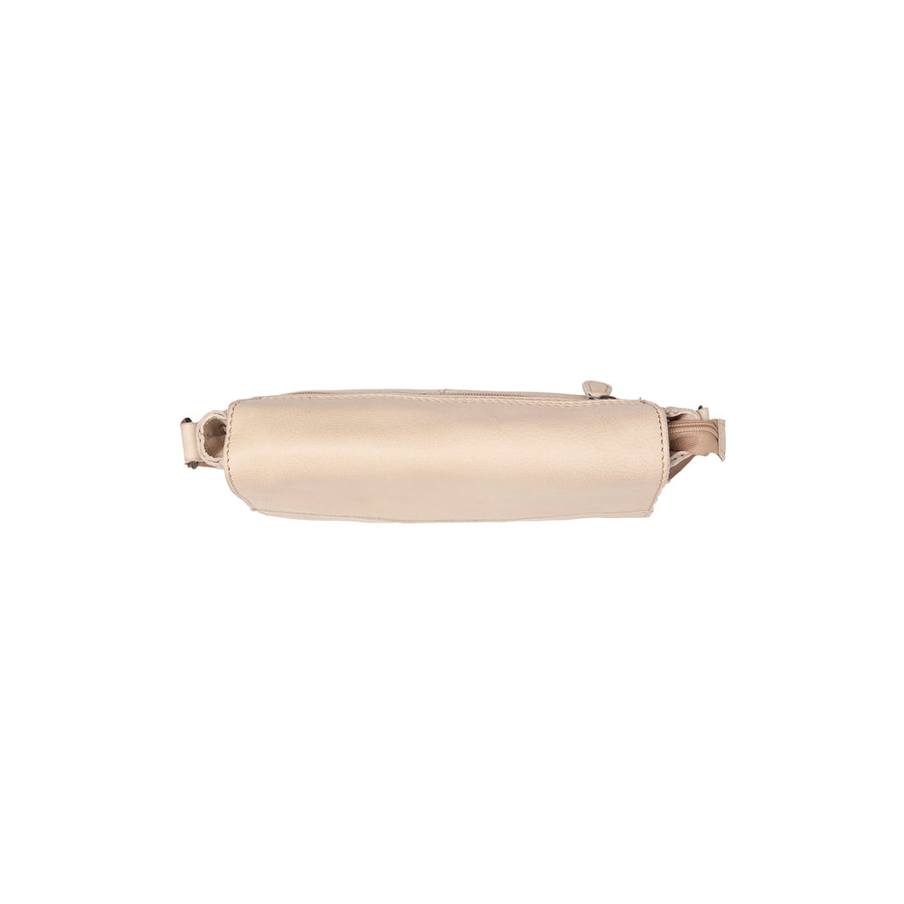 Leather Crossbody Bag Beige Ann
