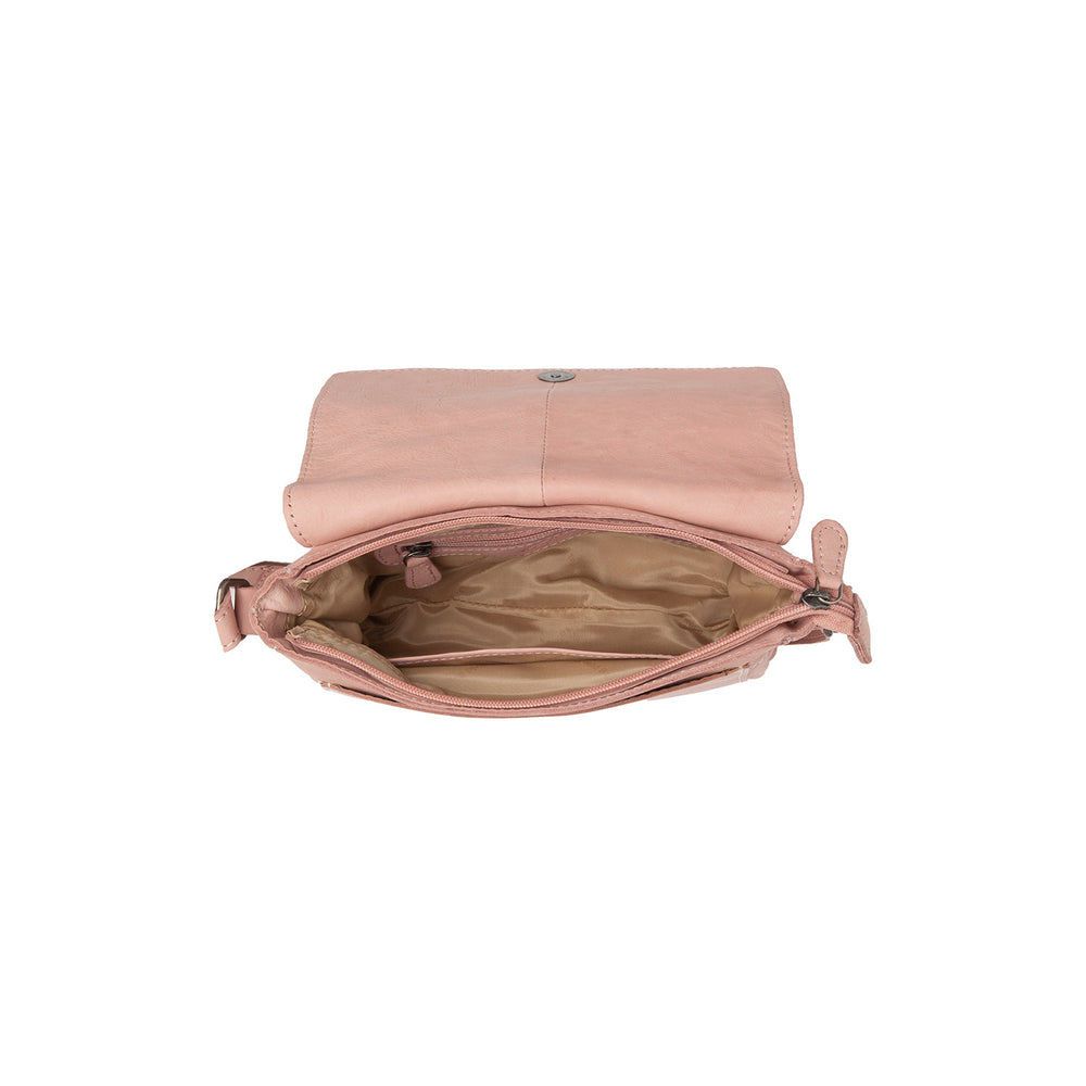 Leather Crossbody Bag Vintage Rose Ann