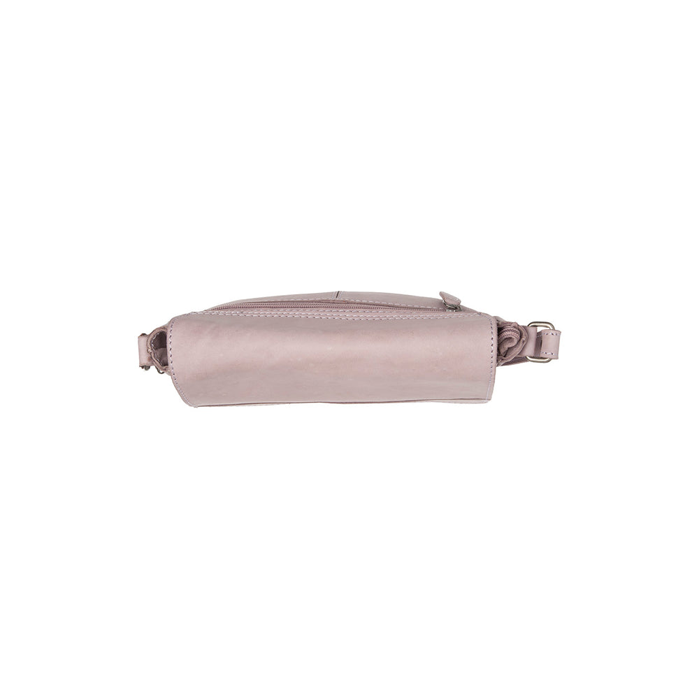 Leather Crossbody Bag Lavender Lilac Ann
