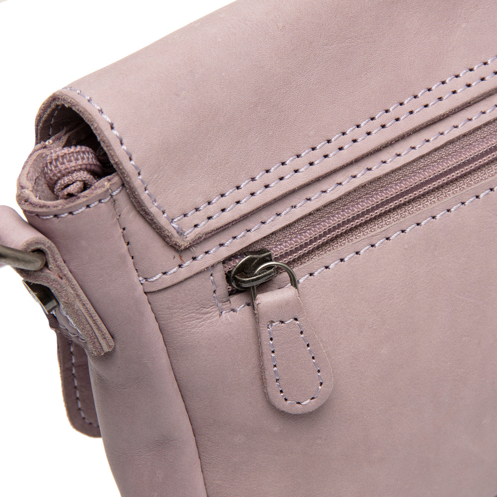 Leather Crossbody Bag Lavender Lilac Ann