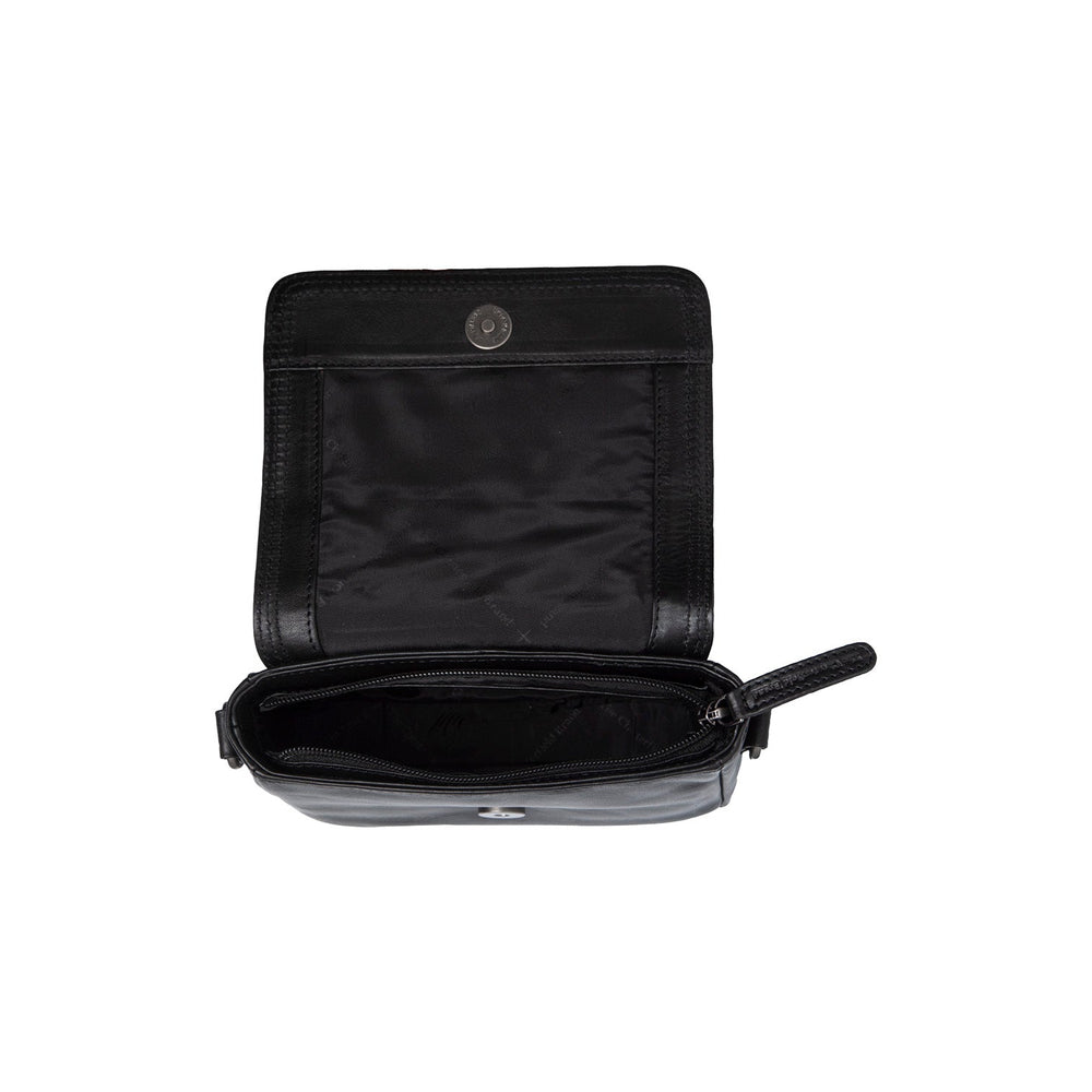 Leather Shoulder Bag Black Marcella