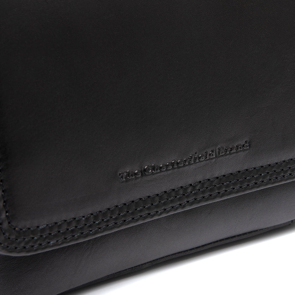 Leather Shoulder Bag Black Marcella