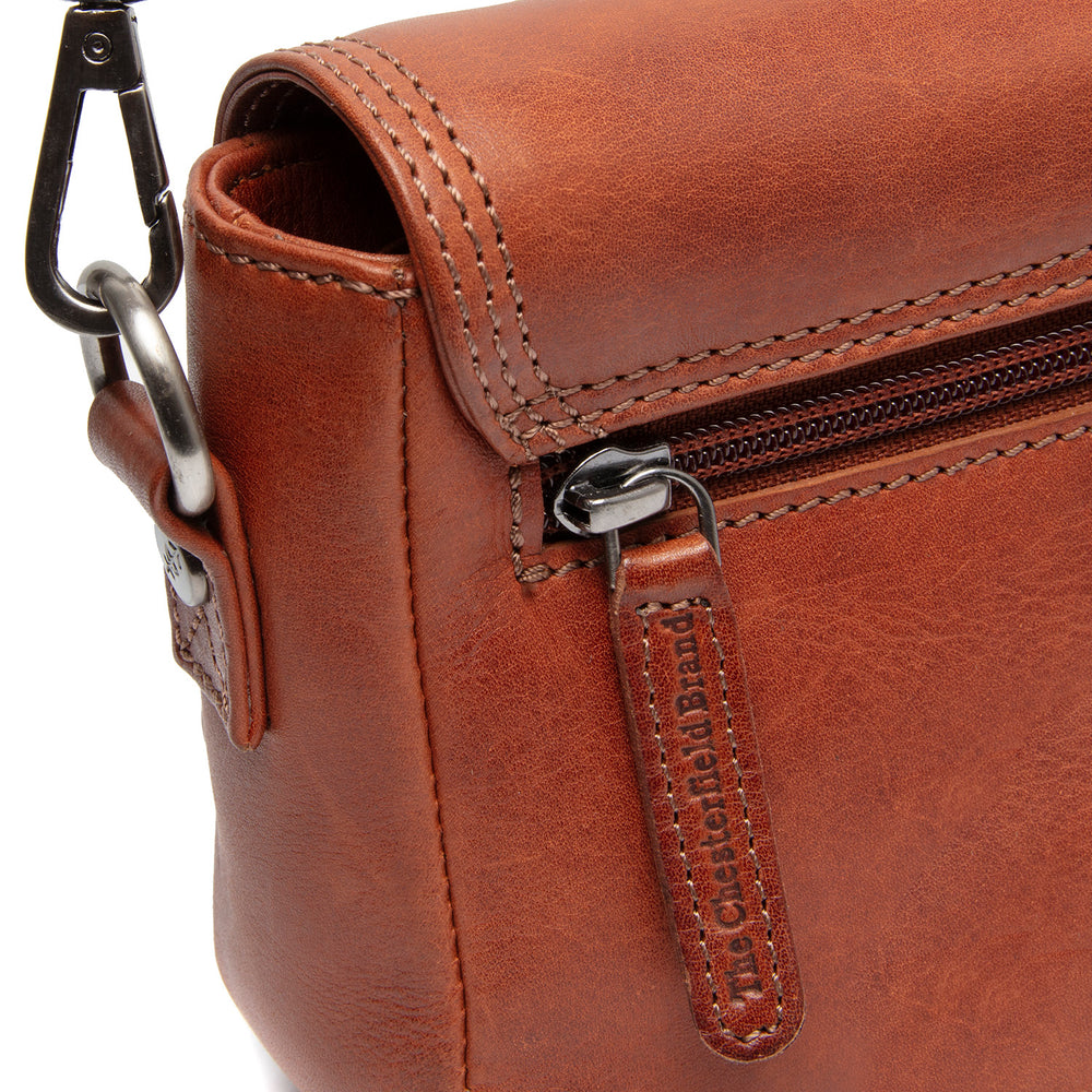 Leather Shoulder Bag Cognac Marcella