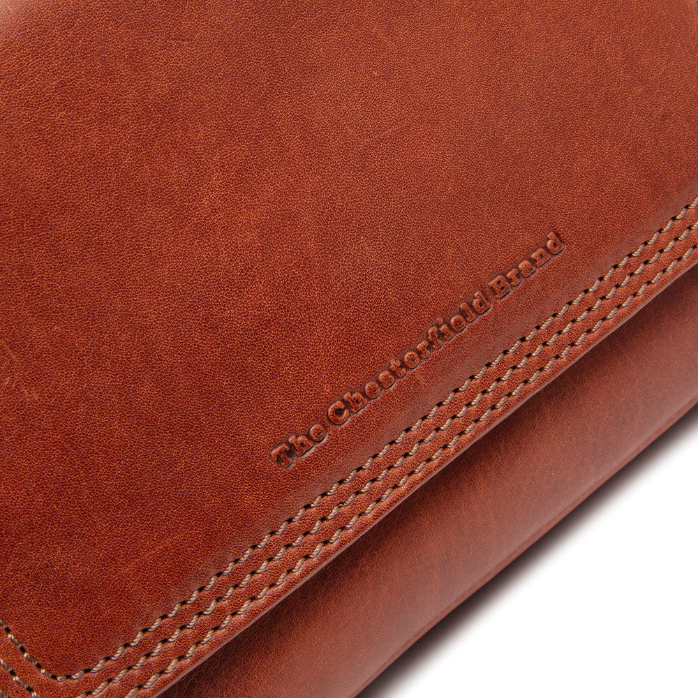 Leather Shoulder Bag Cognac Marcella