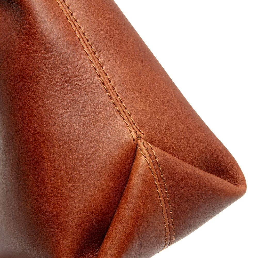 Leather Shoulder Bag Cognac Christie