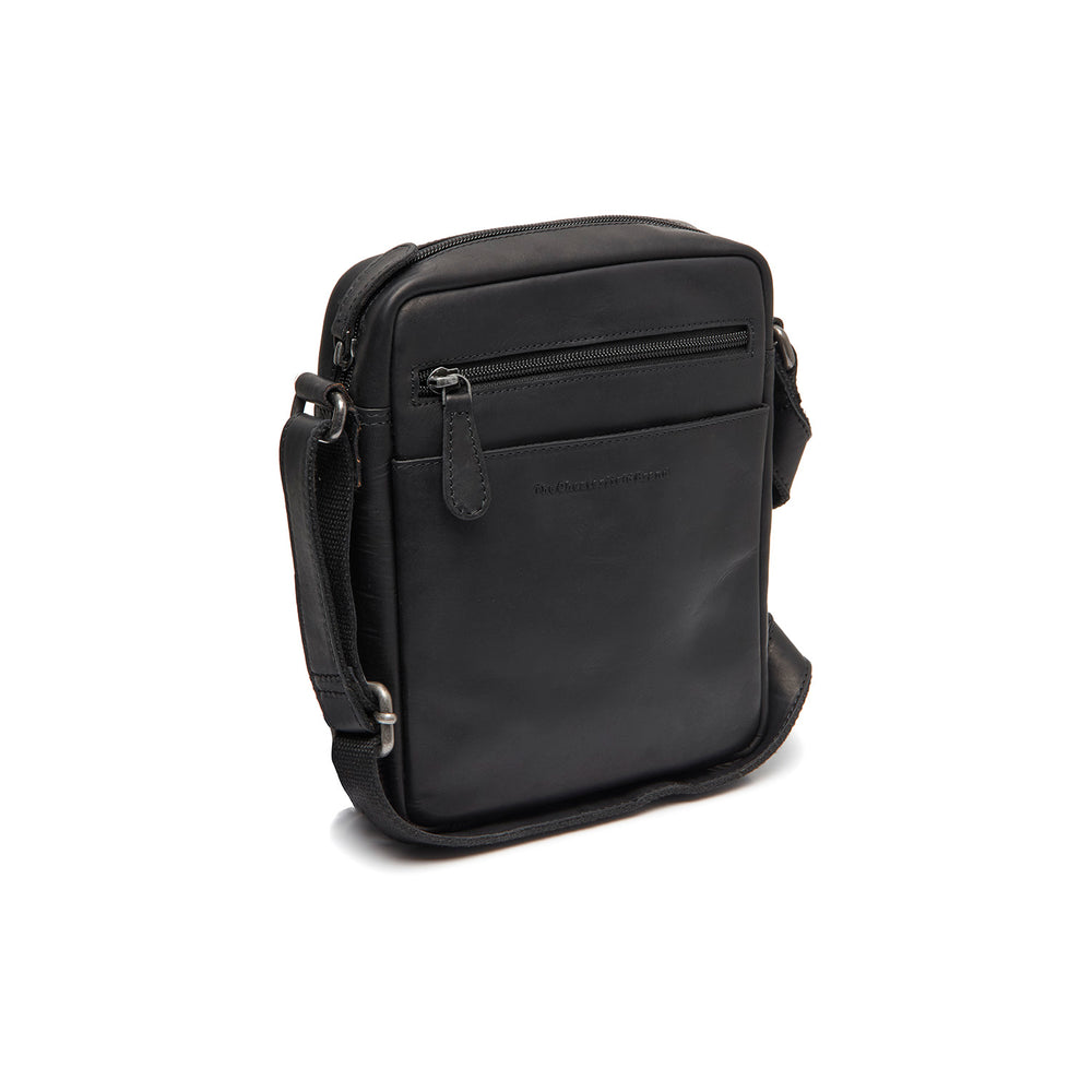 Sac Bandoulière en Cuir Noir Laveno