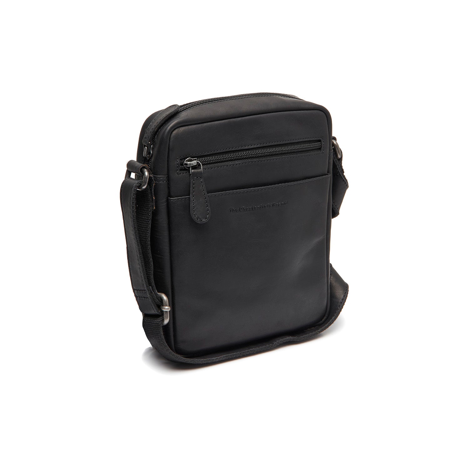 Sac Bandoulière en Cuir Noir Laveno