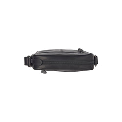Leather Shoulder Bag Black Laveno