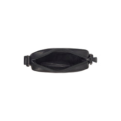 Leather Shoulder Bag Black Laveno