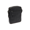 Sac Bandoulière en Cuir Noir Laveno