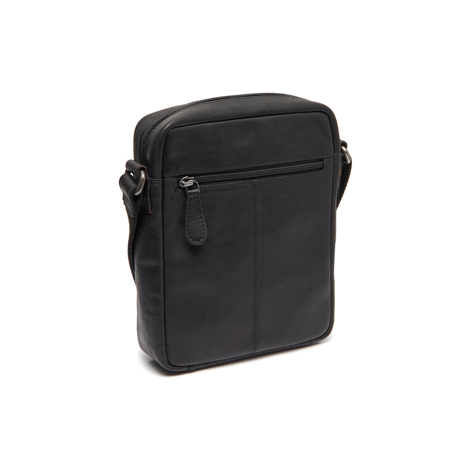 Sac Bandoulière en Cuir Noir Laveno
