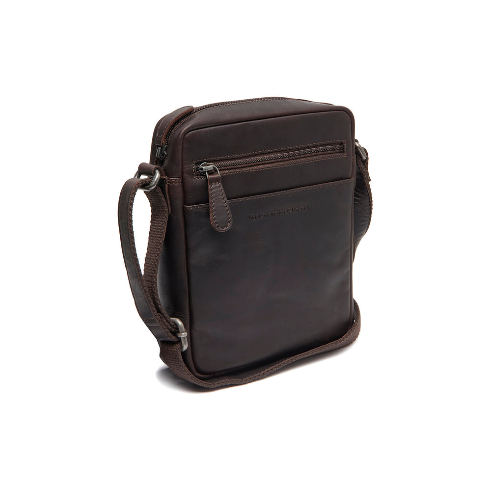 Sac Bandoulière en Cuir Marron Laveno