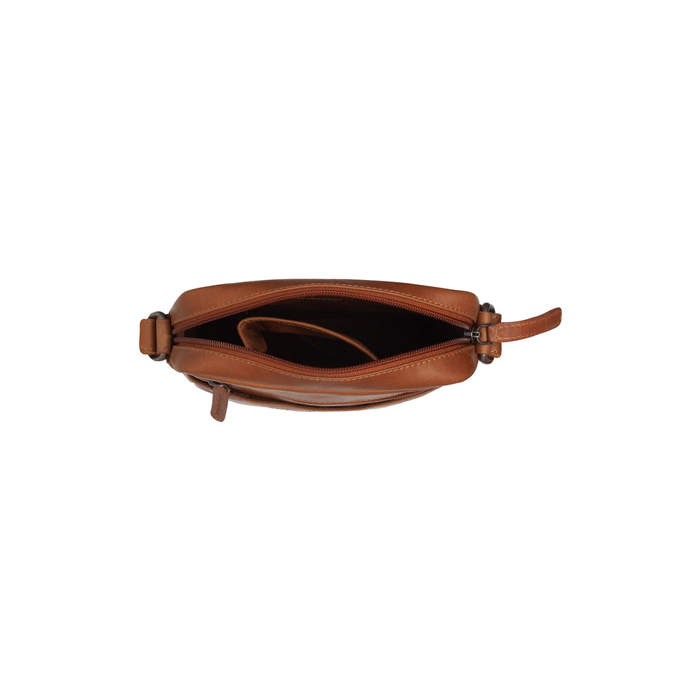 Leder Umhängetasche Cognac Laveno