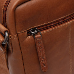Leather Shoulder Bag Cognac Laveno