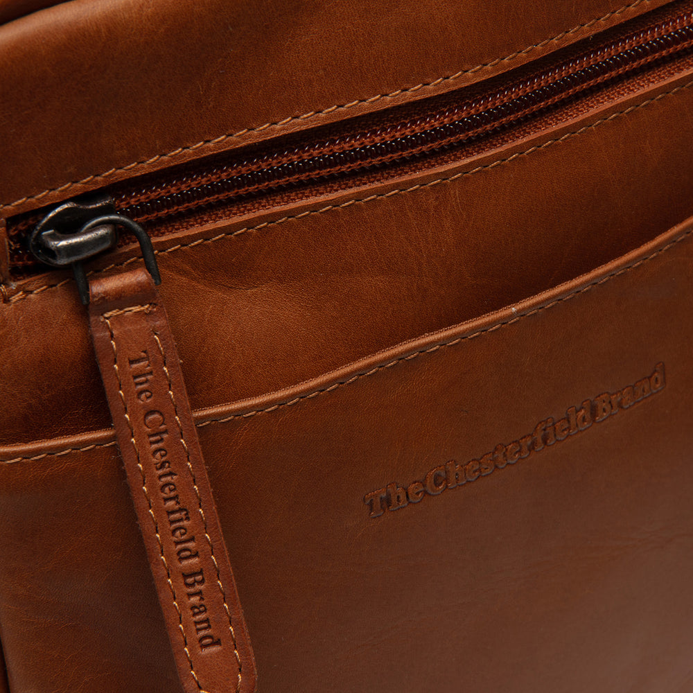 Leder Umhängetasche Cognac Laveno