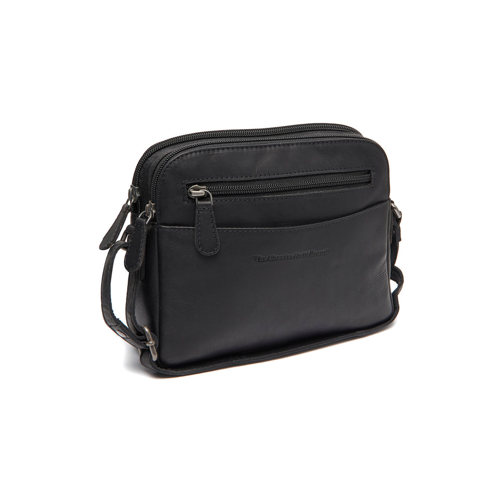 Leder Umhängetasche Schwarz Vionne