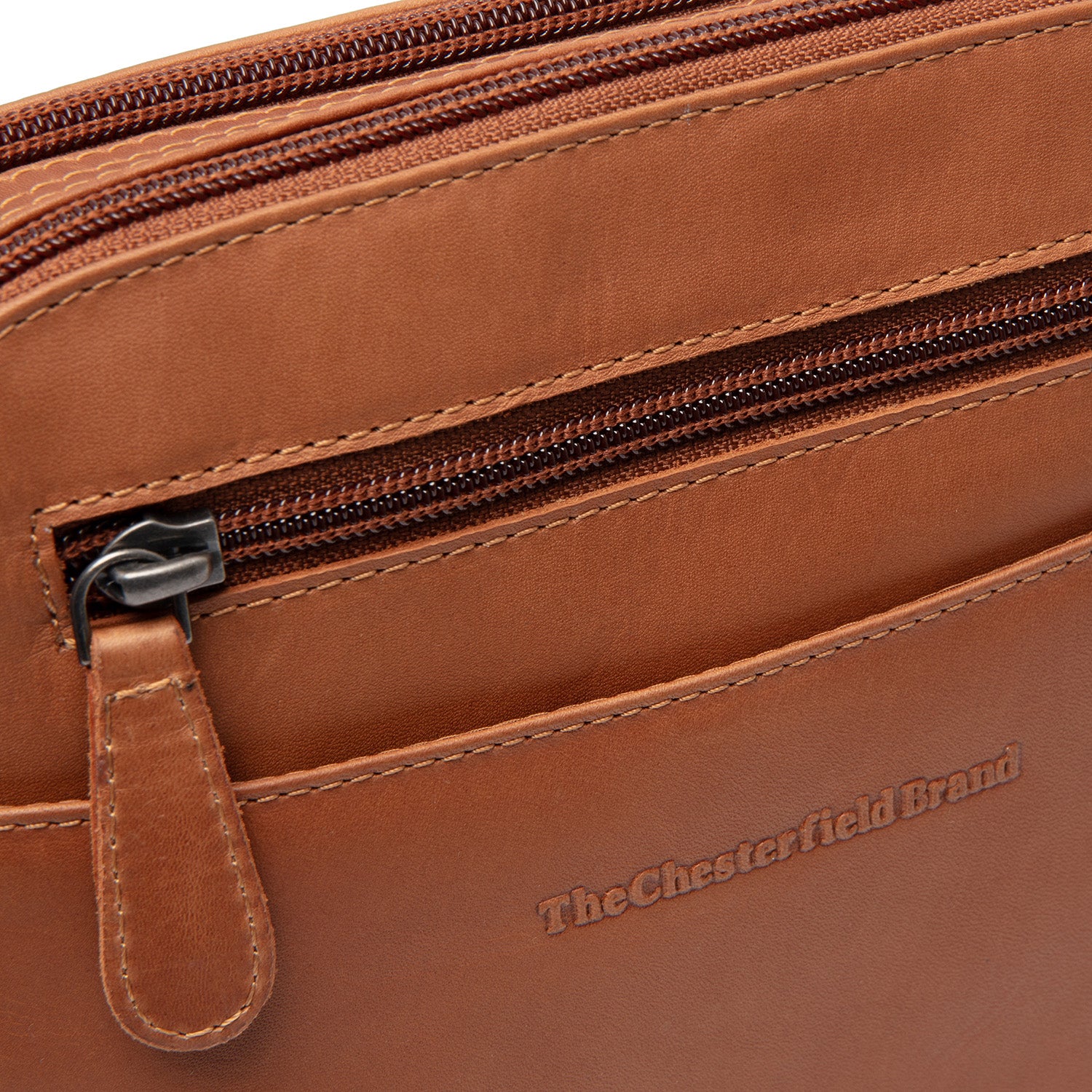 Vionne Leather Crossbody Bag Cognac | Chesterfieldbags