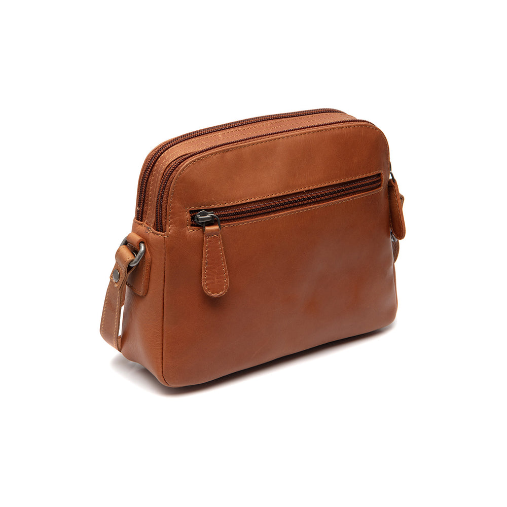 Sac Bandoulière en Cuir Cognac Vionne