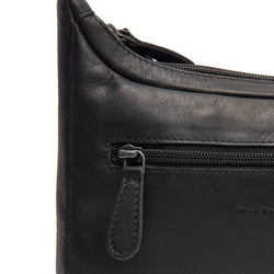Leather Shoulder Bag Black Mirave