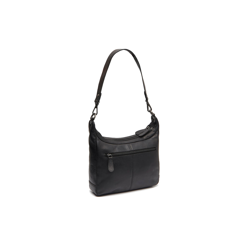 Leder Schultertasche Schwarz Mirave