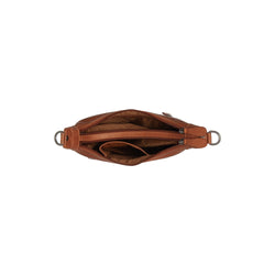 Leather Shoulder Bag Cognac Mirave