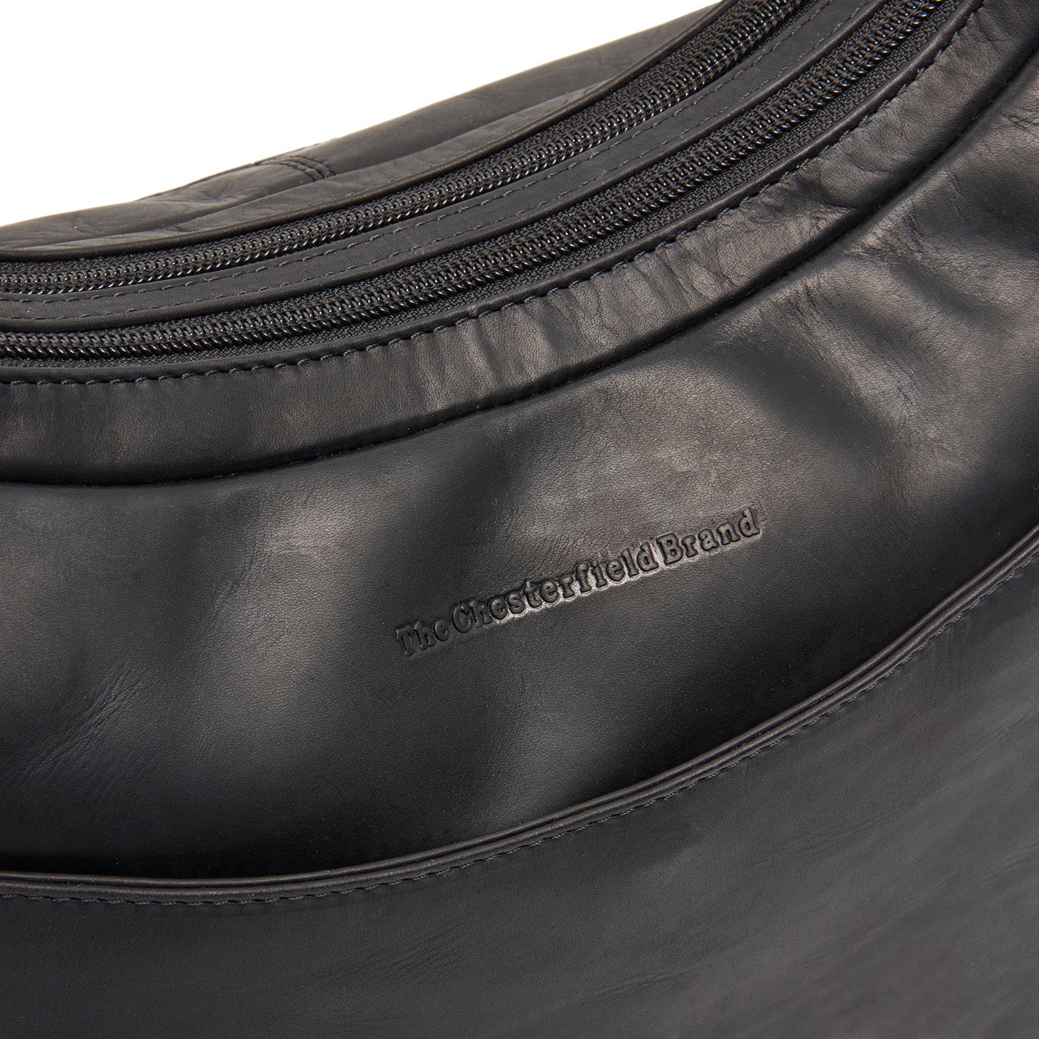 Leather Shoulder Bag Black Olvia