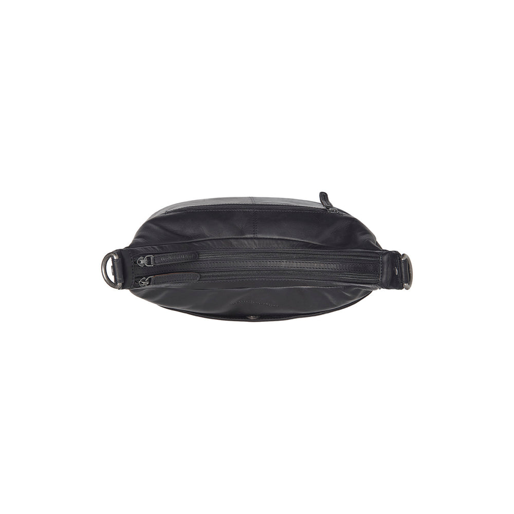 Sac Porté Épaule en Cuir Noir Olvia