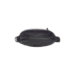 Leather Shoulder Bag Black Olvia