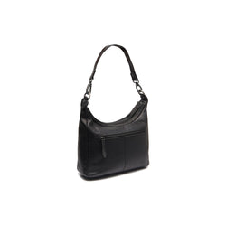 Leather Shoulder Bag Black Olvia