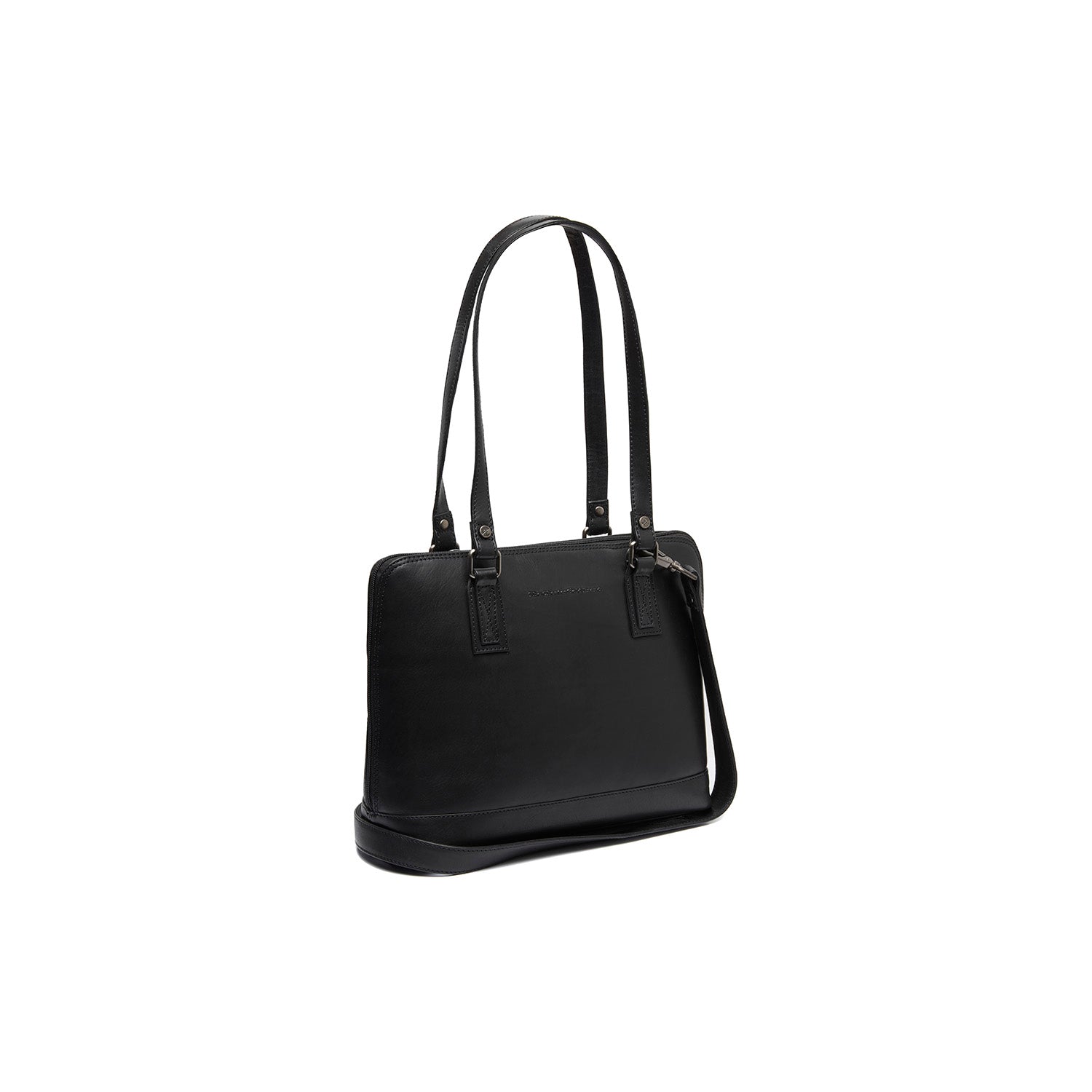 Leather Shoulder Bag Black Viamonte
