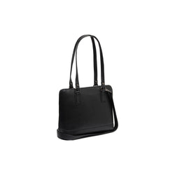 Leather Shoulder Bag Black Viamonte