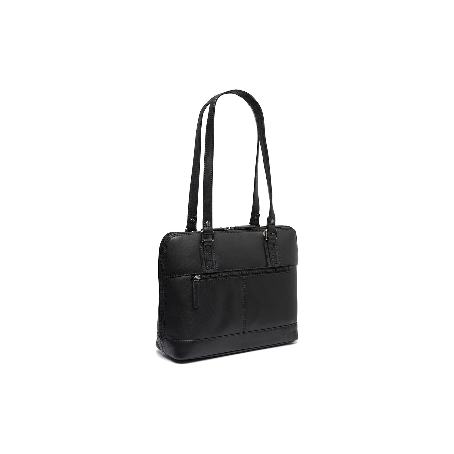 Leather Shoulder Bag Black Viamonte