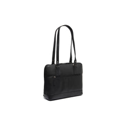 Leather Shoulder Bag Black Viamonte