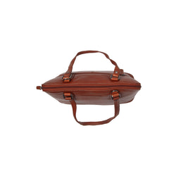 Leather Shoulder Bag Cognac Viamonte