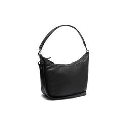 Leather Shoulder Bag Black Moneva