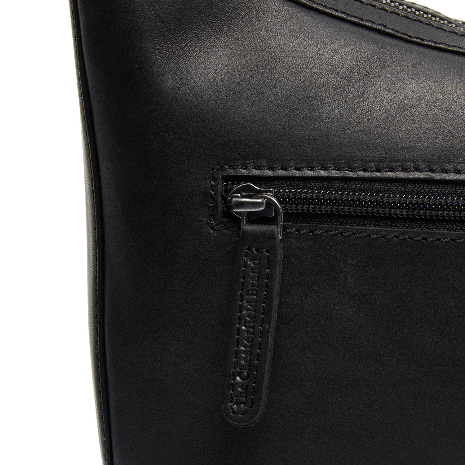 Leather Shoulder Bag Black Moneva