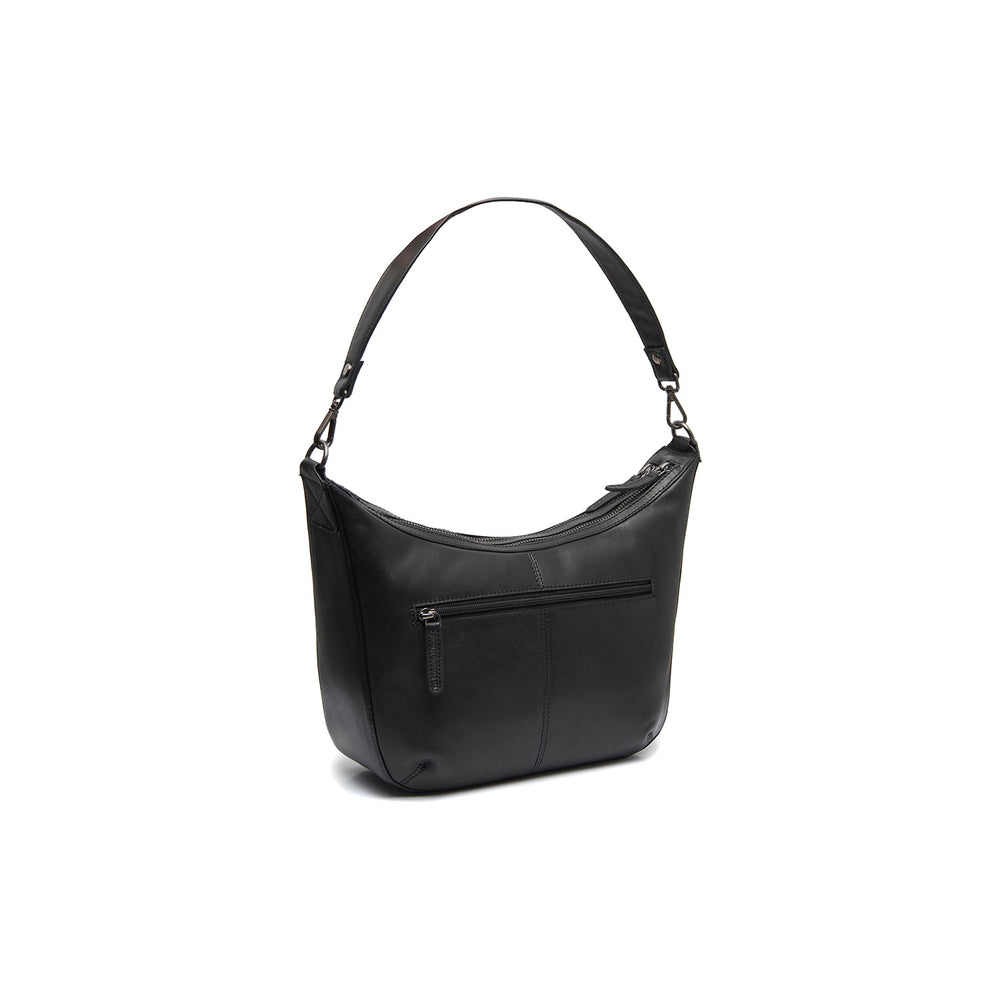 Leather Shoulder Bag Black Moneva