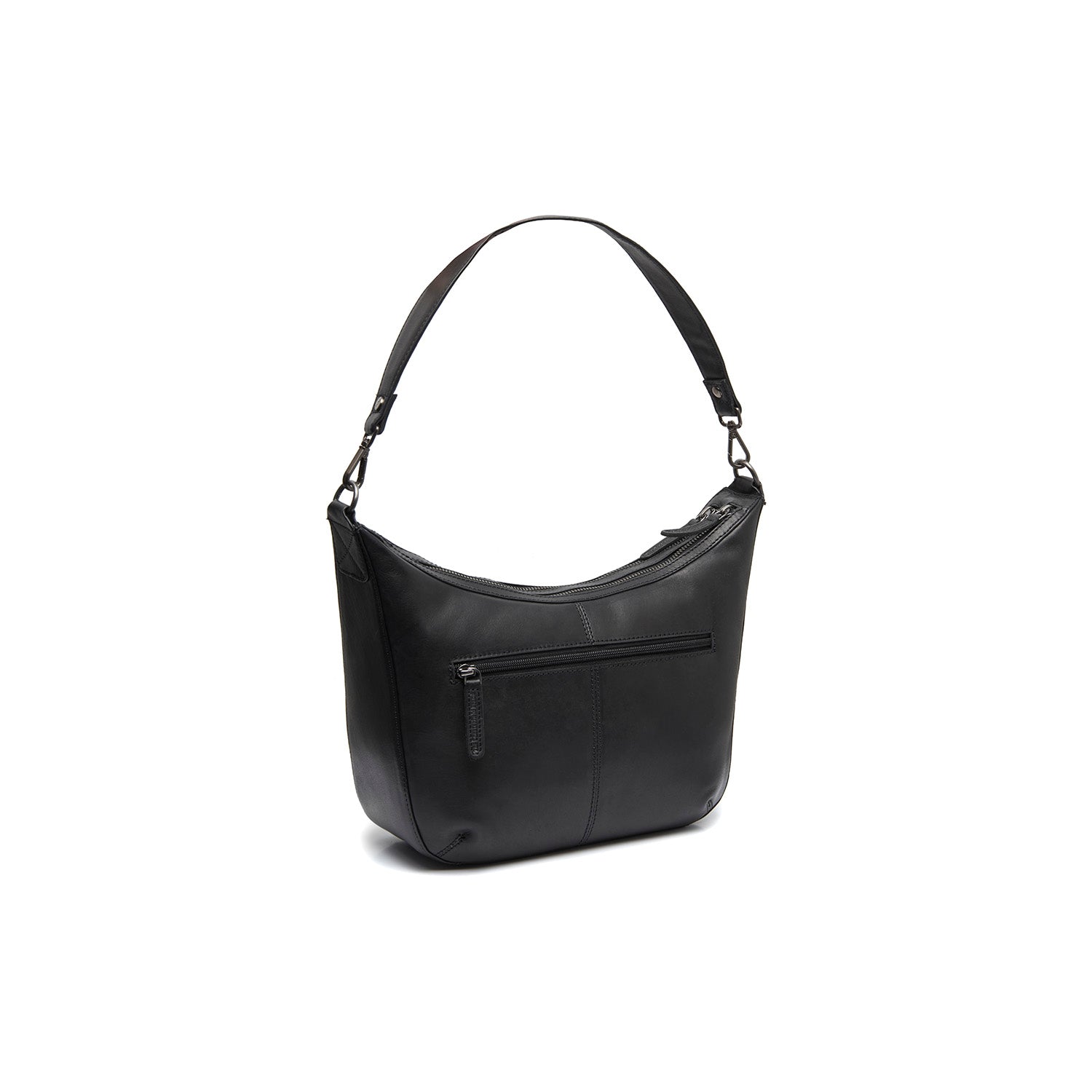 Leather Shoulder Bag Black Moneva