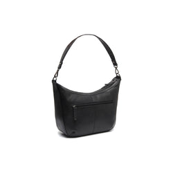 Leather Shoulder Bag Black Moneva